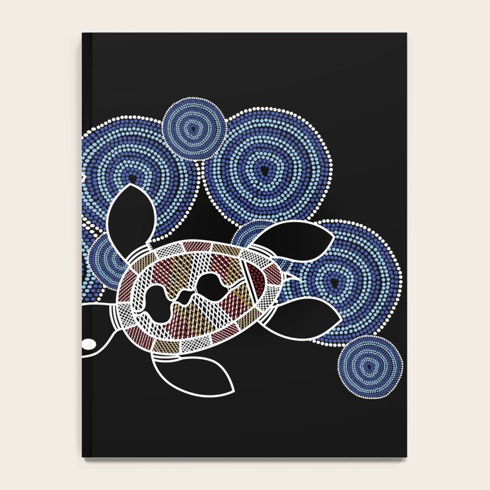 Authentic Aboriginal Art - Sea Turtles 2 Notebook Gallery Image 4