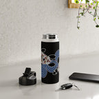 Authentic Aboriginal Art - Sea Turtles 2 Water Bottle Gallery Image 4