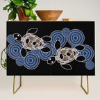 Authentic Aboriginal Art - Sea Turtles 2 Credenza Gallery Image 1