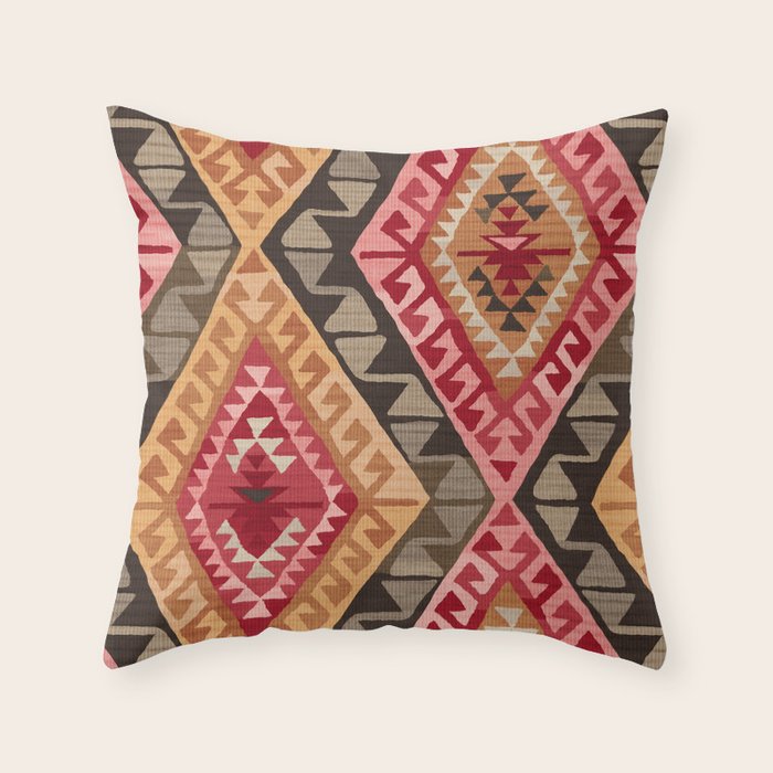 Sunset Kilim Throw Pillow Gallery Image 6