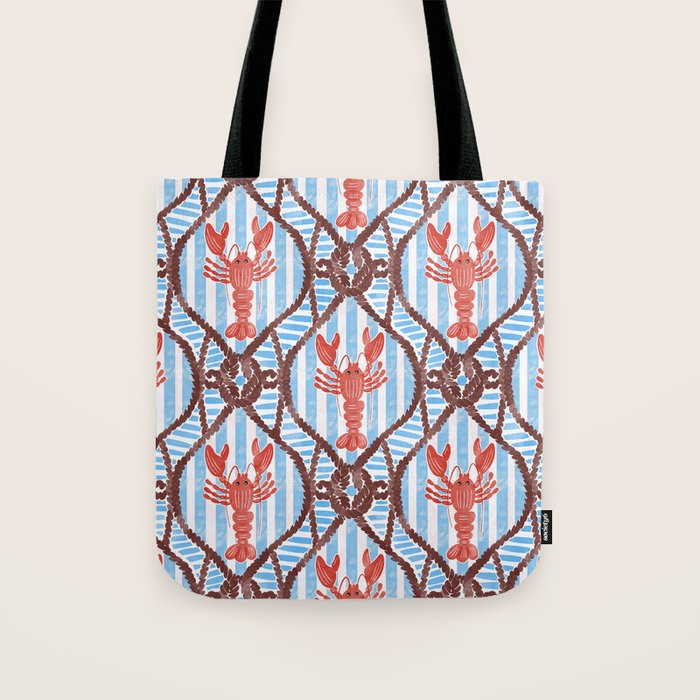 Coastal Lobster Elegance Tote Bag Gallery Image 1