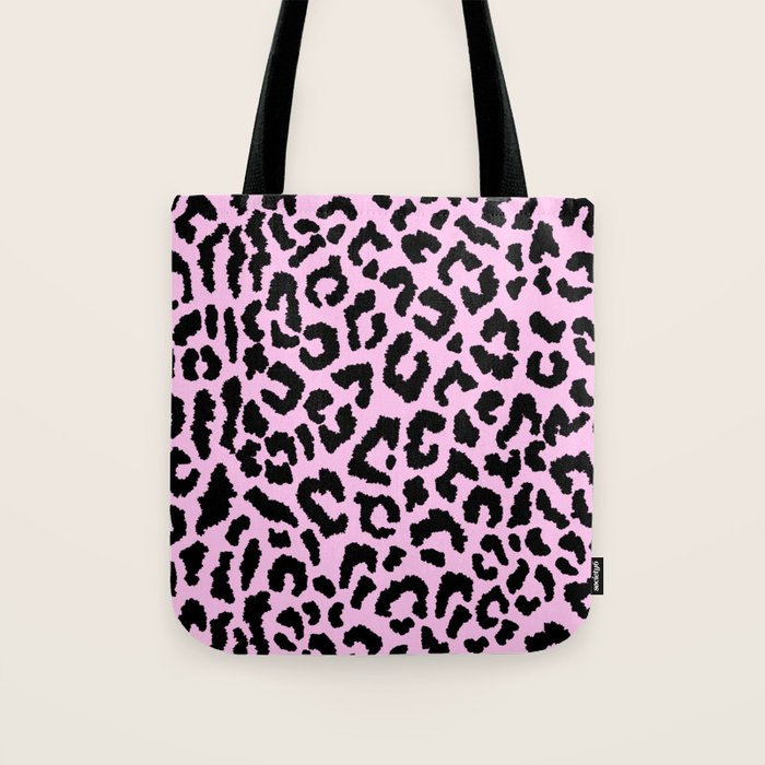 2000s leopard-black on palest pink Tote Bag Gallery Image 1