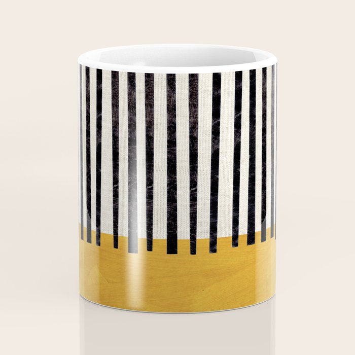 Sunshine Color Field Rothko Inspired Abstract Mid Century Modern Geometric Pattern Coffee Mug Gallery Image 4