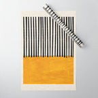 Sunshine Color Field Rothko Inspired Abstract Mid Century Modern Geometric Pattern Wrapping Paper Gallery Image 1
