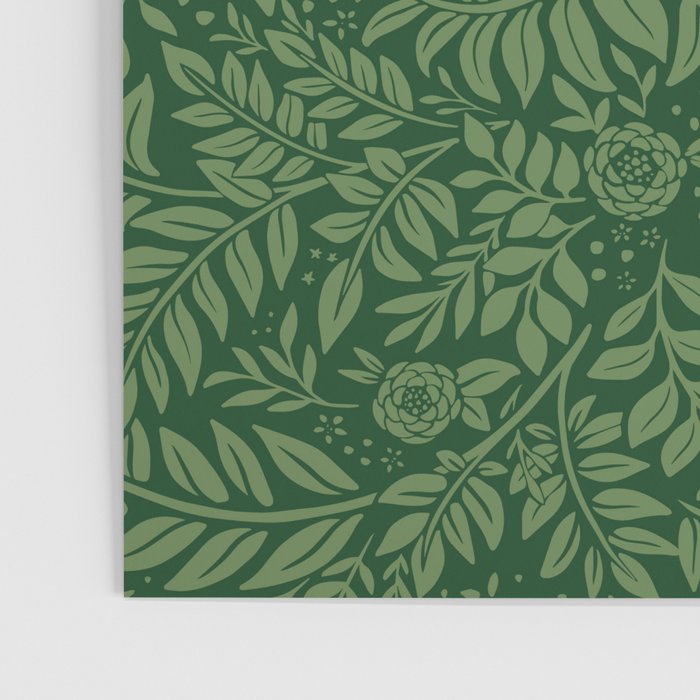 Spring Cheetah Pattern - Forest Green Poster Gallery Image 3