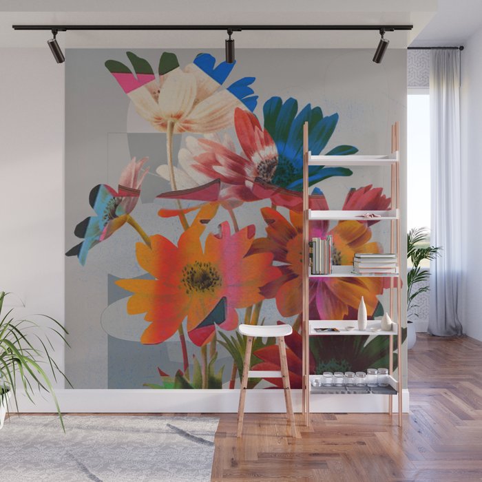 Garden Flowers  Wall Mural Gallery Image 1