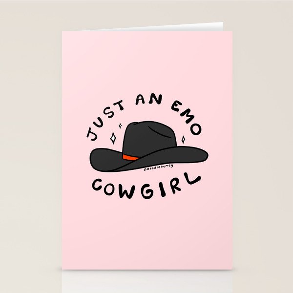 Just An Emo Cowgirl Stationery Card Gallery Image 2