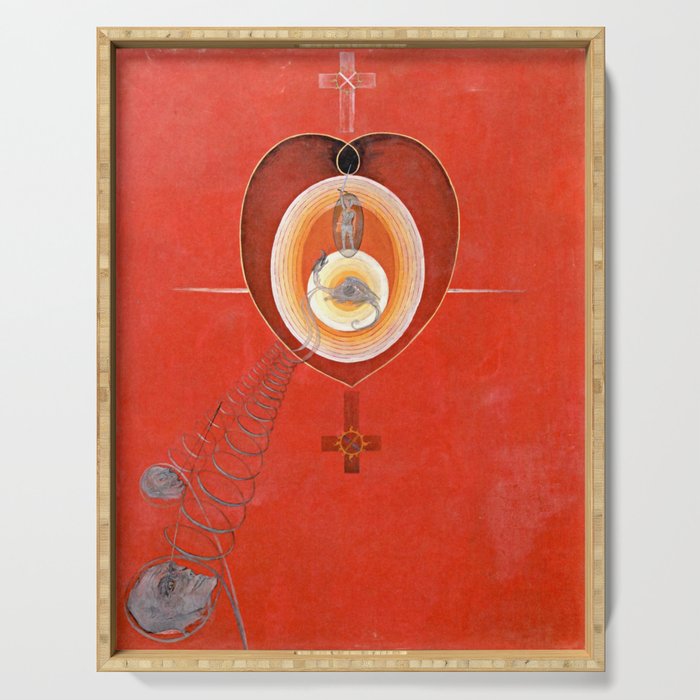 Hilma af Klint "The Dove, No. 08, Group IX-UW, No. 32" Serving Tray Gallery Image 1