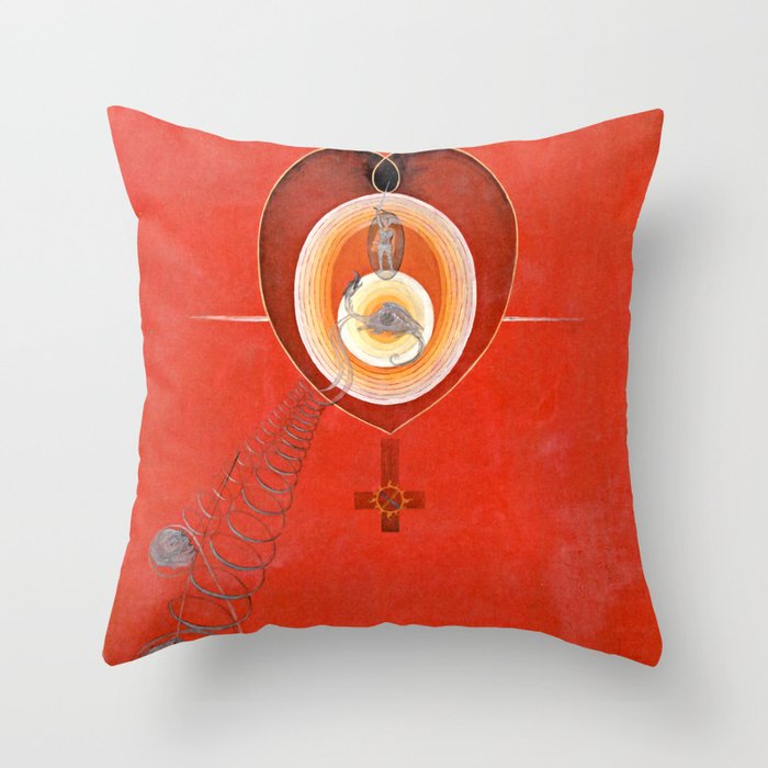 Hilma af Klint "The Dove, No. 08, Group IX-UW, No. 32" Throw Pillow Gallery Image 6