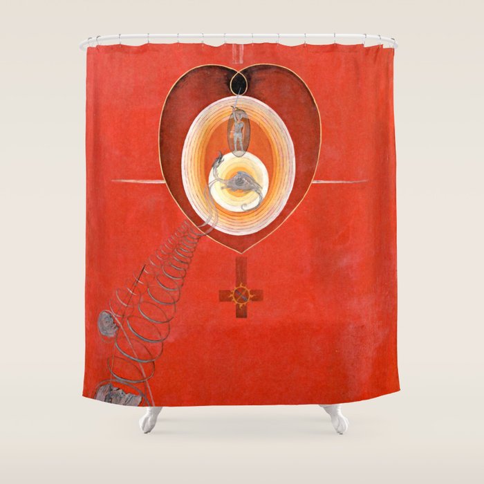 Hilma af Klint "The Dove, No. 08, Group IX-UW, No. 32" Shower Curtain Gallery Image 1