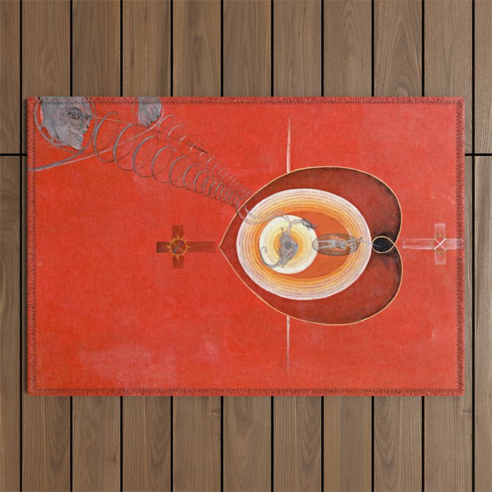 Hilma af Klint "The Dove, No. 08, Group IX-UW, No. 32" Outdoor Rug Gallery Image 1