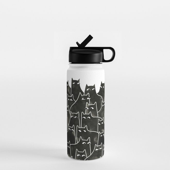 Suspicious Cats Water Bottle