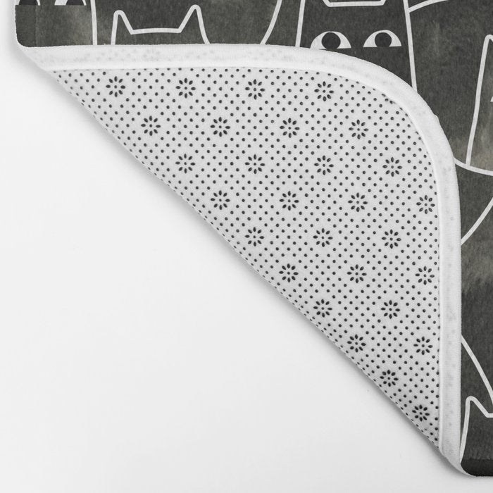 Suspicious Cats Bath Mat Gallery Image 2