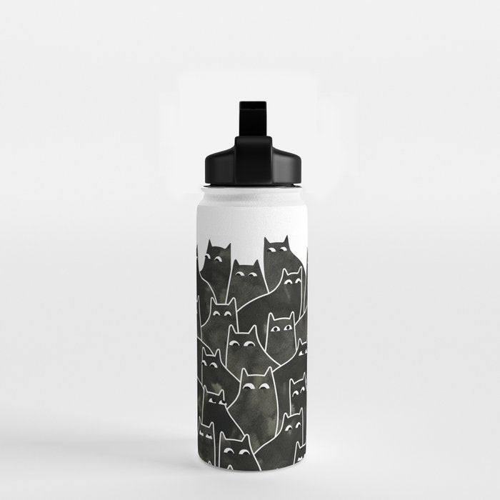 Suspicious Cats Water Bottle Gallery Image 2