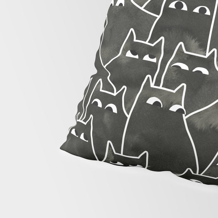 Suspicious Cats Pillow Sham Gallery Image 4