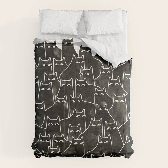 Suspicious Cats Comforter Gallery Image 6