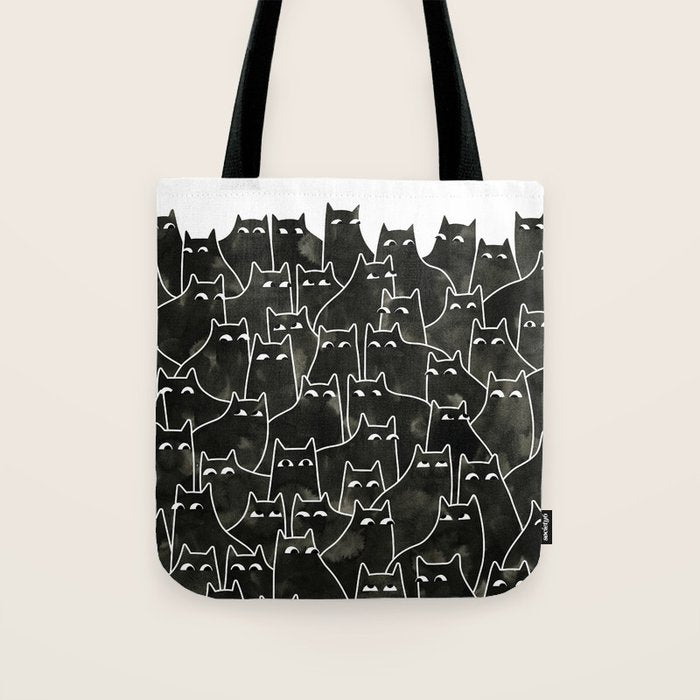 Suspicious Cats Tote Bag Gallery Image 1
