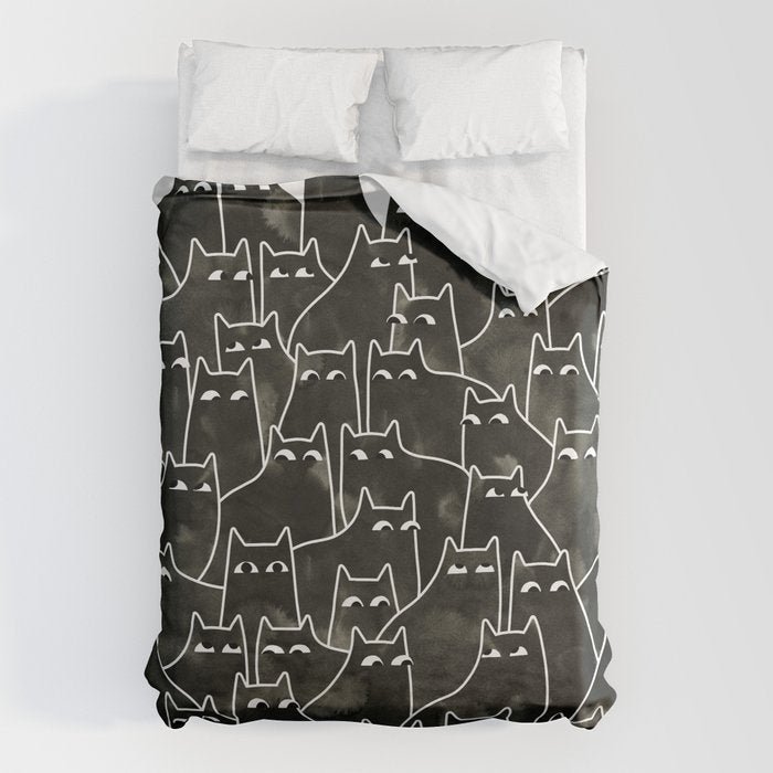 Suspicious Cats Duvet Cover Gallery Image 6