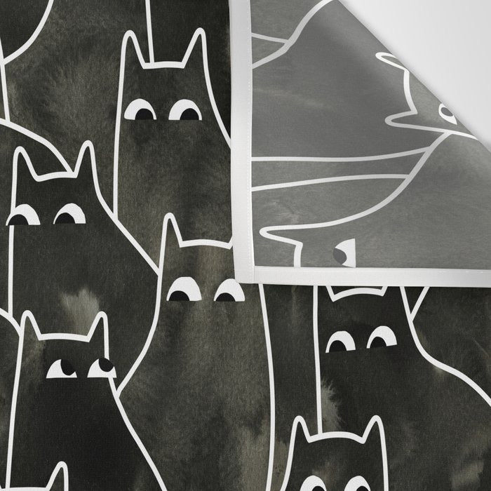 Suspicious Cats Wall Tapestry Gallery Image 3