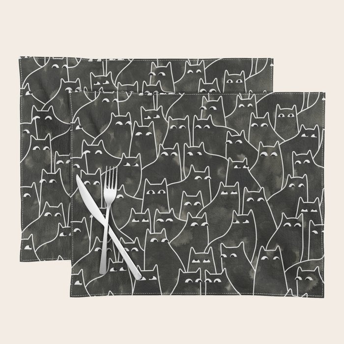 Suspicious Cats Placemat Gallery Image 1