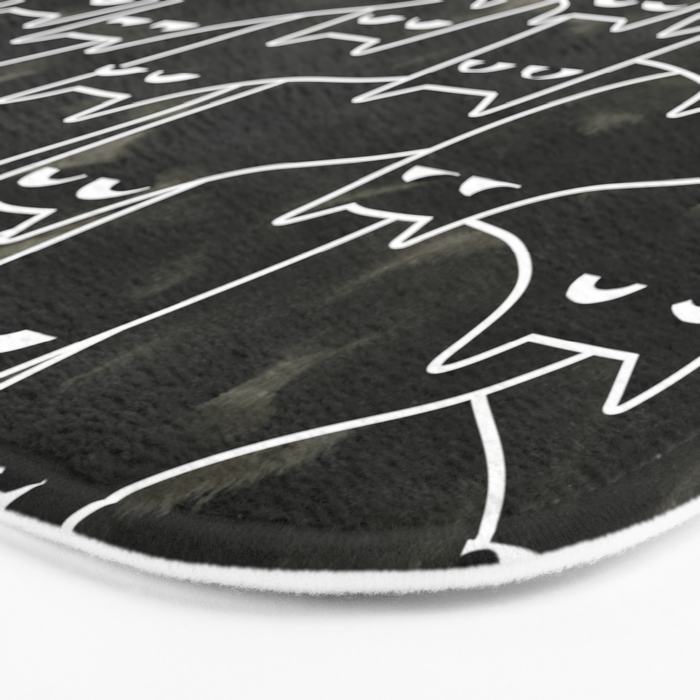 Suspicious Cats Bath Mat Gallery Image 3