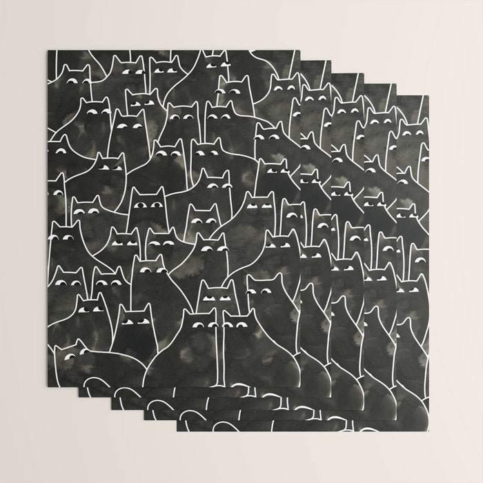 Suspicious Cats Wrapping Paper Gallery Image 3