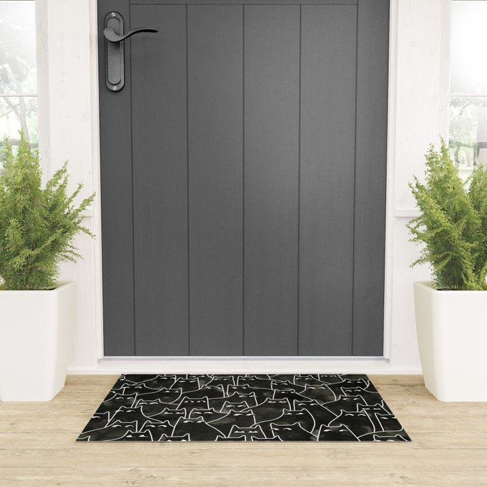 Suspicious Cats Welcome Mat Gallery Image 3