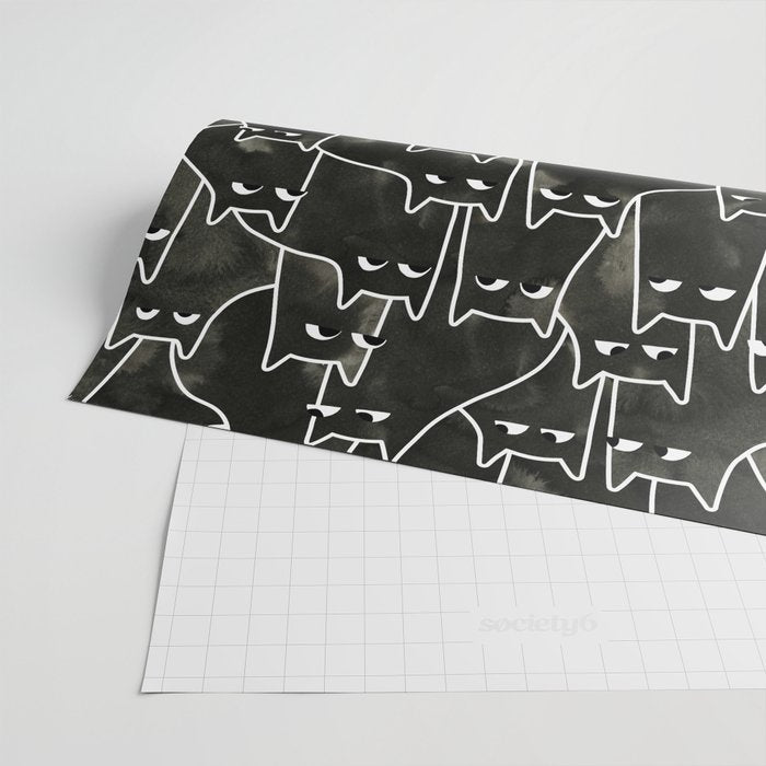 Suspicious Cats Wrapping Paper Gallery Image 2