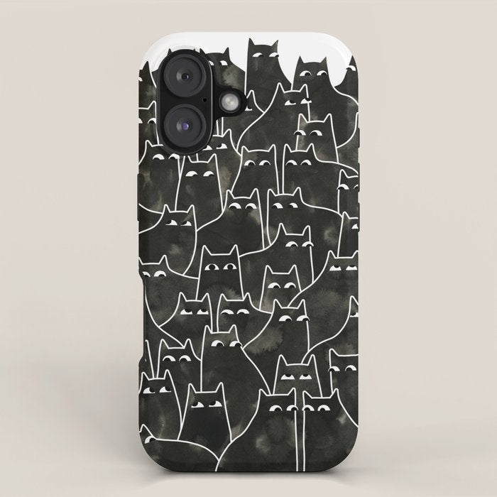 Suspicious Cats iPhone Case Gallery Image 1