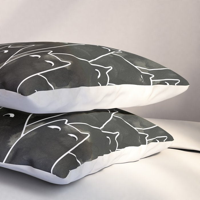 Suspicious Cats Pillow Sham Gallery Image 3