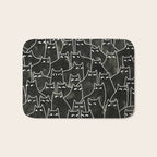 Suspicious Cats Bath Mat Gallery Image 1