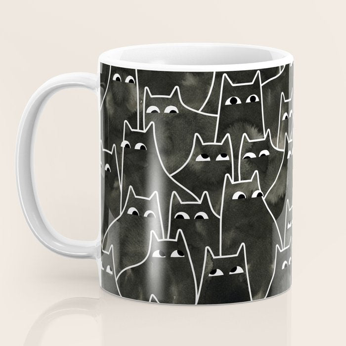 Suspicious Cats Coffee Mug Gallery Image 3