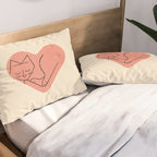 Cat Love Pillow Sham Gallery Image 2