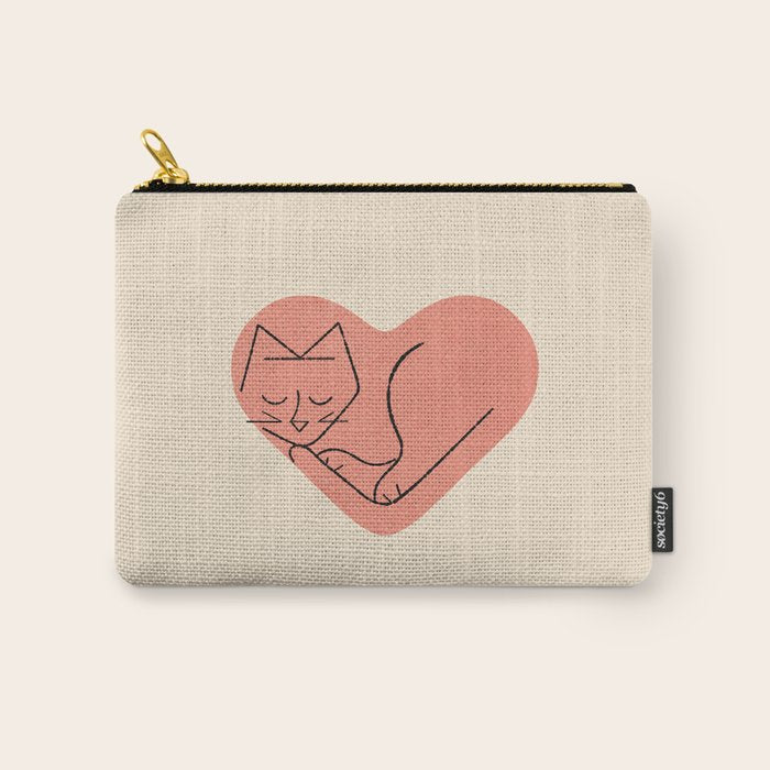 Cat Love Carry All Pouch Gallery Image 1