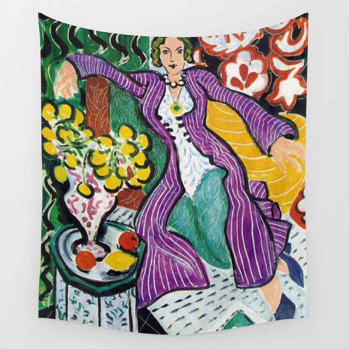 Woman in a Purple Coat 1937 by Henri Matisse, Artwork Design, Poster Tshirt, Tee, Jersey, Postcard Wall Tapestry Gallery Image 4