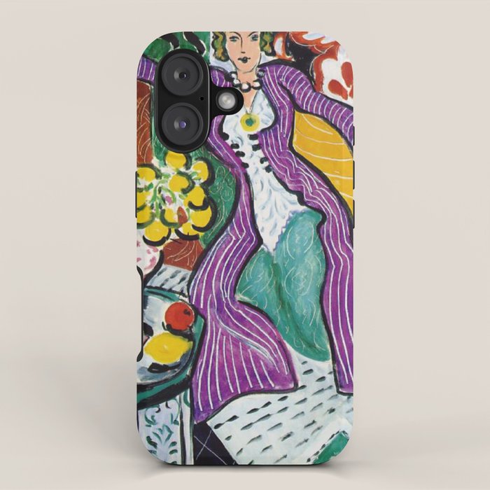 Woman in a Purple Coat 1937 by Henri Matisse, Artwork Design, Poster Tshirt, Tee, Jersey, Postcard iPhone Case Gallery Image 1