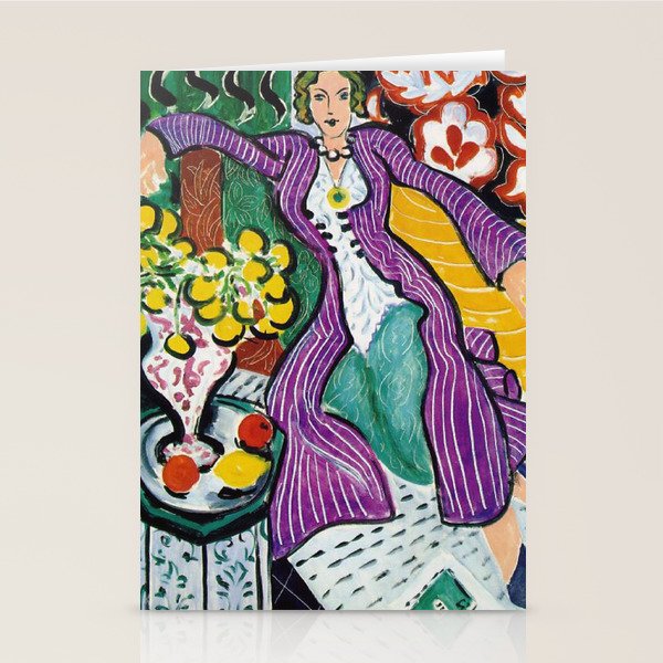Woman in a Purple Coat 1937 by Henri Matisse, Artwork Design, Poster Tshirt, Tee, Jersey, Postcard Stationery Card Gallery Image 2