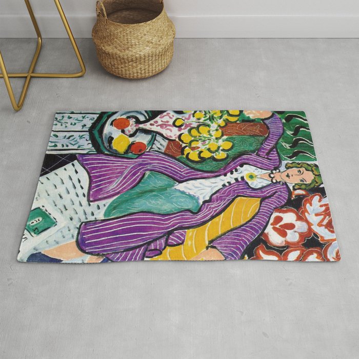 Woman in a Purple Coat 1937 by Henri Matisse, Artwork Design, Poster Tshirt, Tee, Jersey, Postcard Rug Gallery Image 1