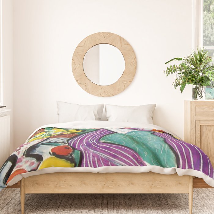 Woman in a Purple Coat 1937 by Henri Matisse, Artwork Design, Poster Tshirt, Tee, Jersey, Postcard Duvet Cover Gallery Image 3