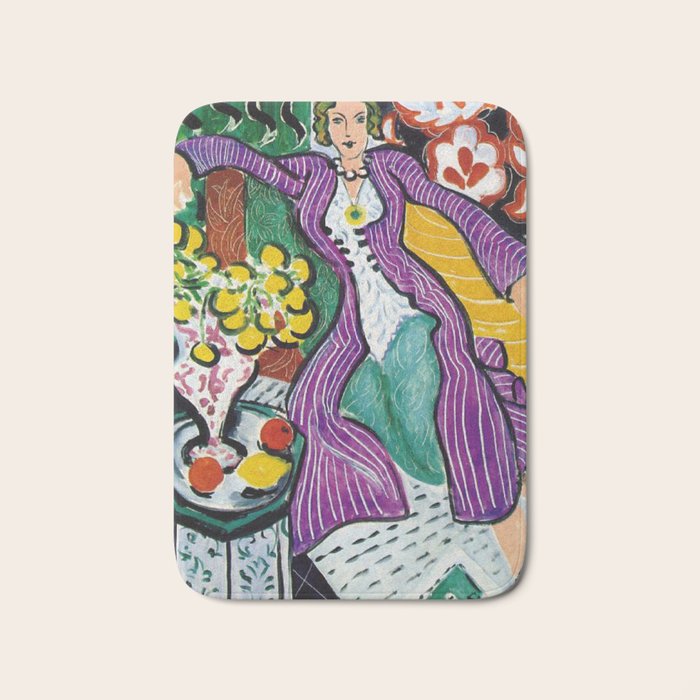 Woman in a Purple Coat 1937 by Henri Matisse, Artwork Design, Poster Tshirt, Tee, Jersey, Postcard Bath Mat Gallery Image 1
