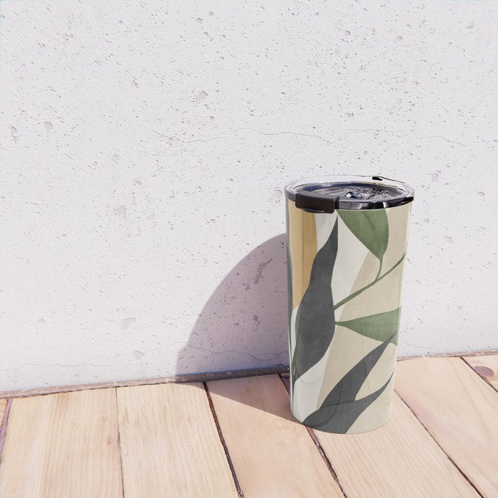 Abstract Art Tropical Leaves 74 Travel Mug Gallery Image 4