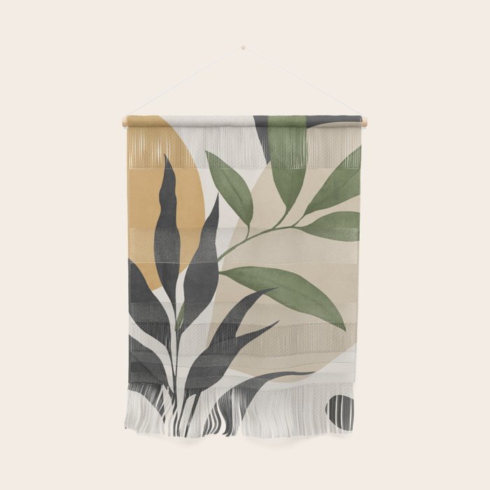 Abstract Art Tropical Leaves 74 Wall Hanging Gallery Image 1