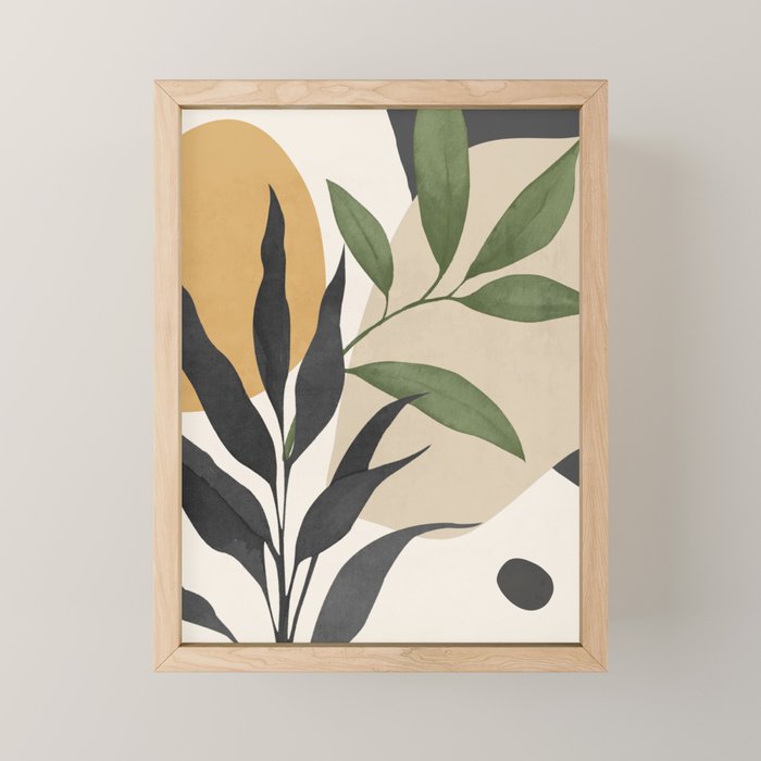 Abstract Art Tropical Leaves 74 Mini Art Print Gallery Image 1