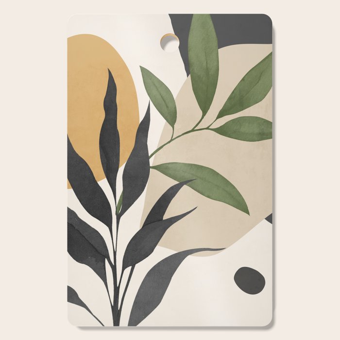 Abstract Art Tropical Leaves 74 Cutting Board Gallery Image 1