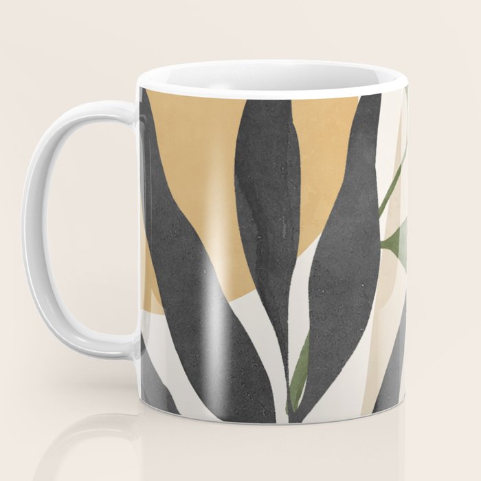 Abstract Art Tropical Leaves 74 Coffee Mug Gallery Image 3