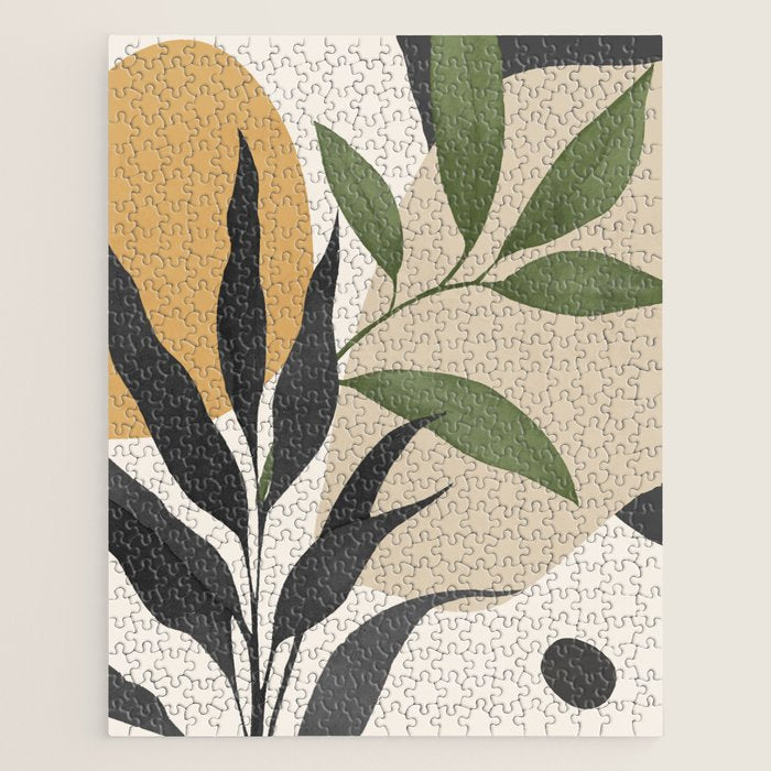 Abstract Art Tropical Leaves 74 Jigsaw Puzzle Gallery Image 1