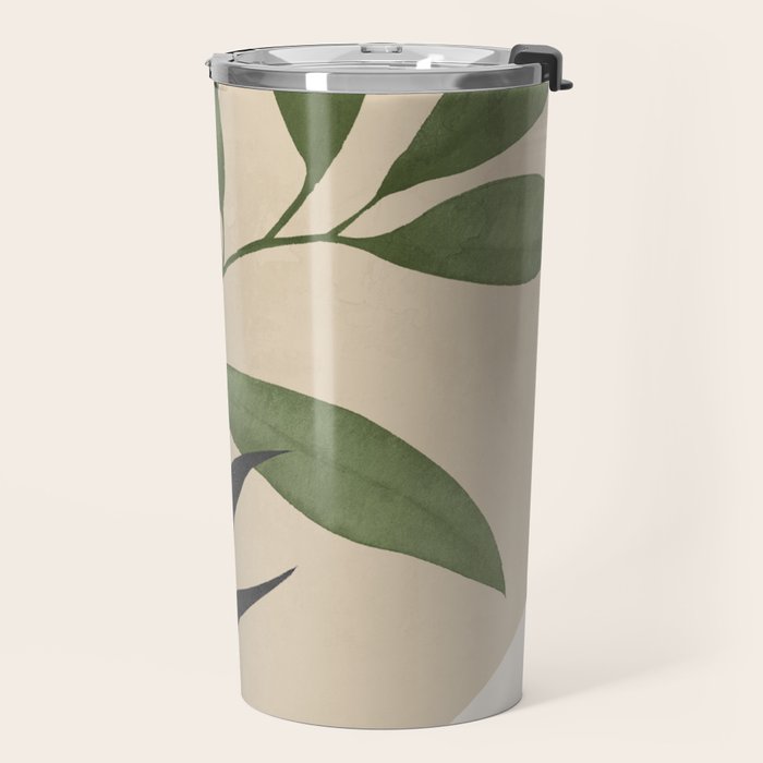 Abstract Art Tropical Leaves 74 Travel Mug Gallery Image 2