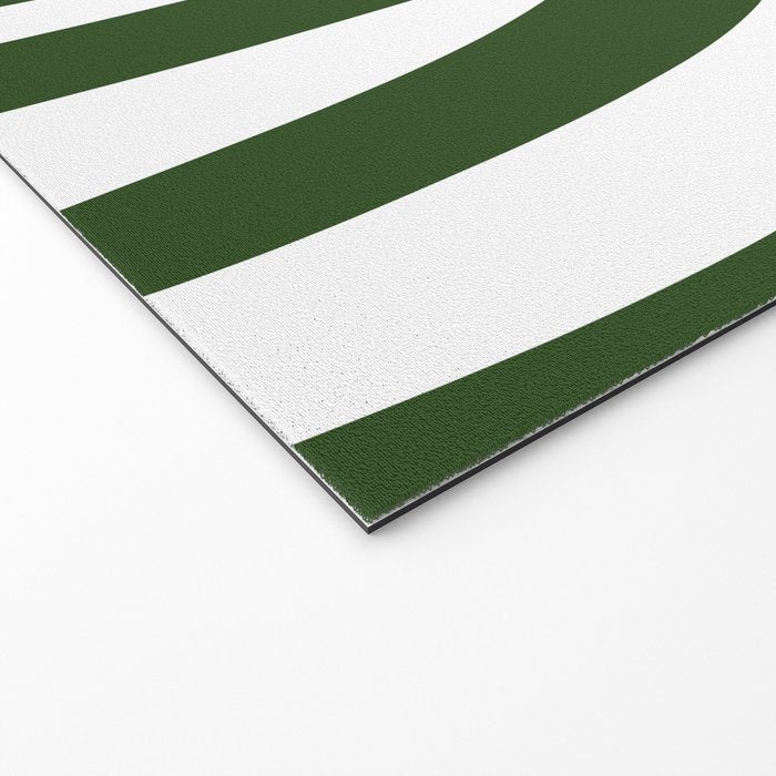 Maldives Minimalist Botanical Abstract in Forest Green and White  Welcome Mat Gallery Image 2