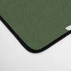 Maldives Minimalist Botanical Abstract in Forest Green and White  Desk Mat Gallery Image 4
