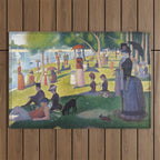 A Sunday on La Grande Jatte by Georges Seurat, 1884 Outdoor Rug Gallery Image 1